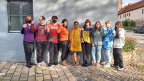 Hier seht ihr ein Gruppenfoto der Schülis